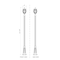 Z-Lite Davina 3 Light Outdoor Post Mounted Fixture, 10in. W x 114.25in. H, Black 5016PHMR-519P-BK - alternate 7